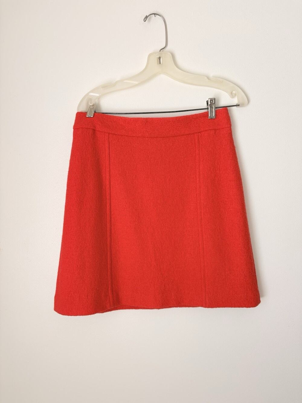 Ann Taylor Wool Blend Skirt Retro Red/Orange Women’s Size 6P Mini